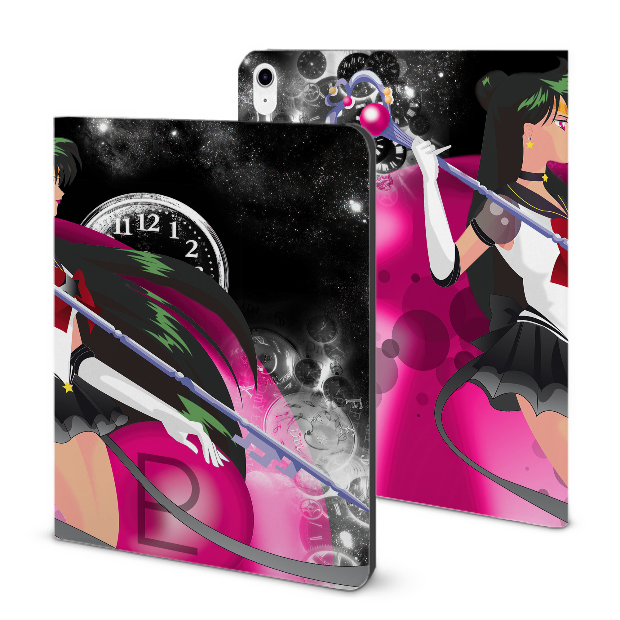 （画像用） 美少女戦士セーラームーン Sailor Moon IPad ケース ブック型 PUレザー TPU 耐衝撃 軽量 薄型 ペン収納なし 全面保護 IPad 各モデル対応